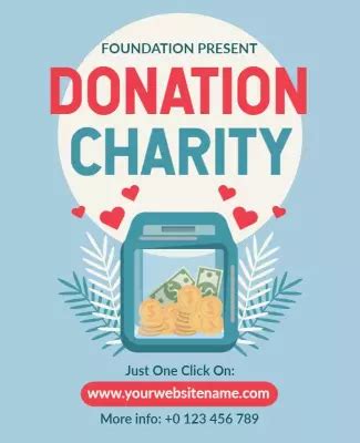 create a donation flyer